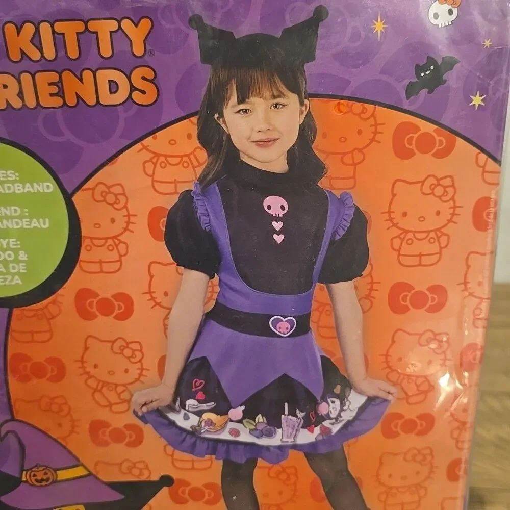 Jazwares Halloween Costume Play Hello Kitty and Friends Kuromi M (7-8) Child